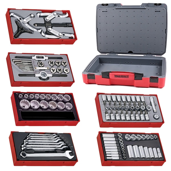 104 Piece SAE Wrench, Socket, Tap & Die & Puller Kit